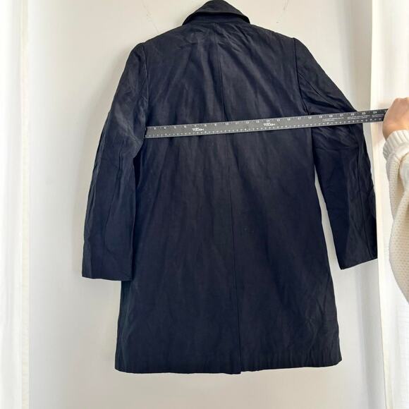 90s Vintage BCBG Max Azria Linen Trench Coat Womens Size Small - Picture 4 of 7